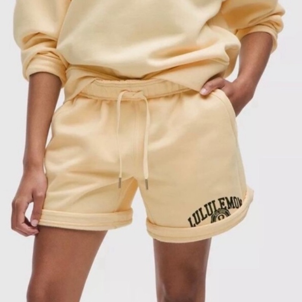 Lululemon Athletica Cream Athletic Shorts - Picture 2 of 8